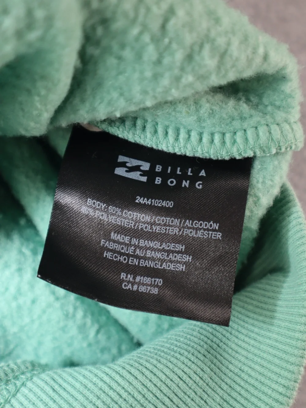 Billabong soft mint